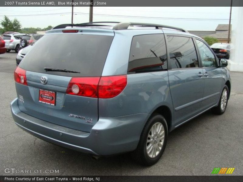 Blue Mirage Metallic / Stone 2007 Toyota Sienna LE AWD