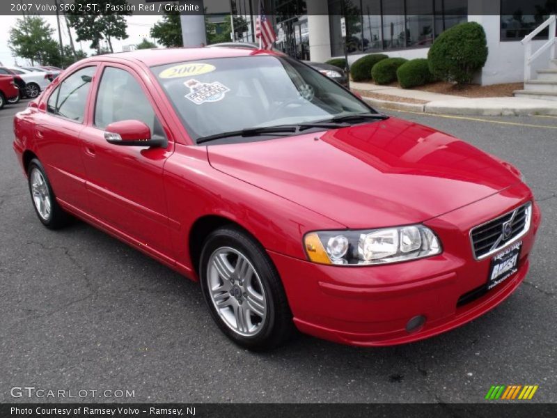 Passion Red / Graphite 2007 Volvo S60 2.5T