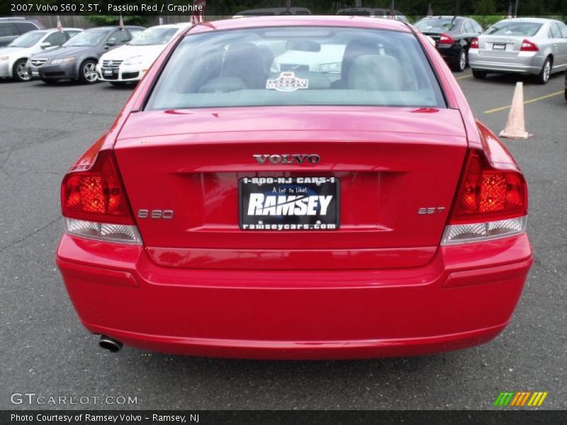 Passion Red / Graphite 2007 Volvo S60 2.5T