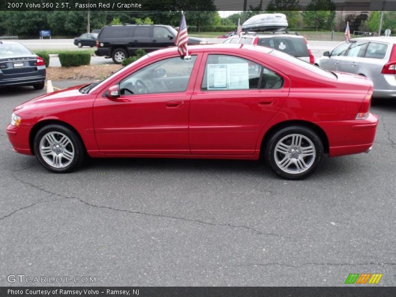 Passion Red / Graphite 2007 Volvo S60 2.5T