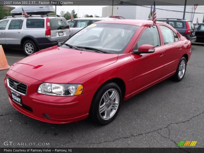 Passion Red / Graphite 2007 Volvo S60 2.5T