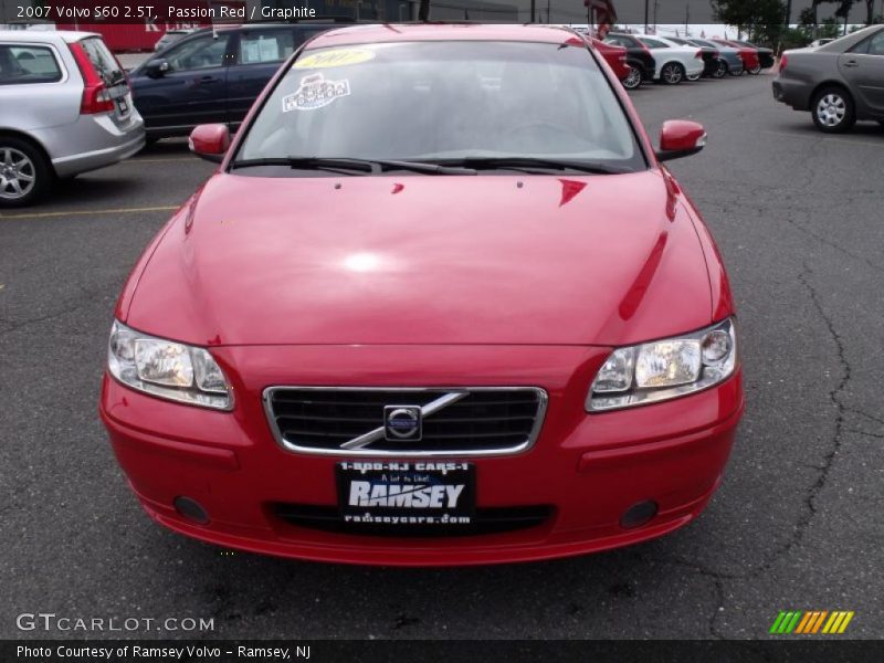 Passion Red / Graphite 2007 Volvo S60 2.5T
