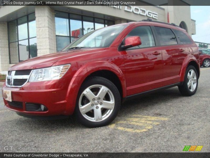 Inferno Red Crystal Pearl / Dark Slate Gray/Light Graystone 2009 Dodge Journey SXT