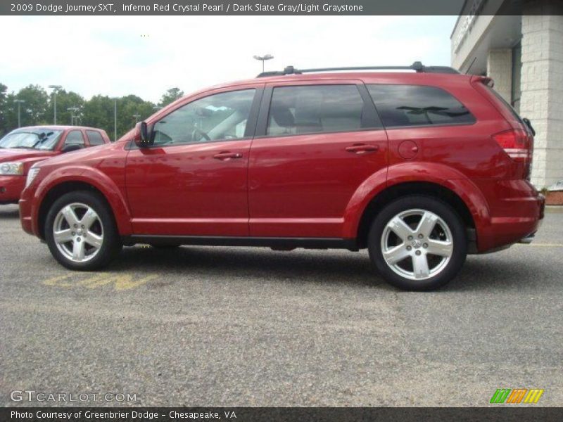 Inferno Red Crystal Pearl / Dark Slate Gray/Light Graystone 2009 Dodge Journey SXT