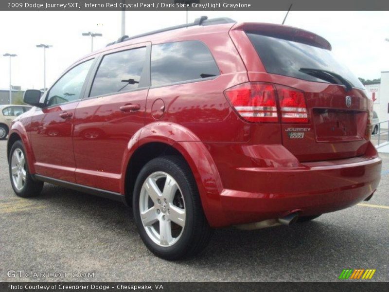 Inferno Red Crystal Pearl / Dark Slate Gray/Light Graystone 2009 Dodge Journey SXT