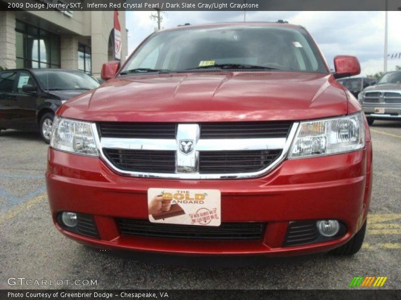 Inferno Red Crystal Pearl / Dark Slate Gray/Light Graystone 2009 Dodge Journey SXT