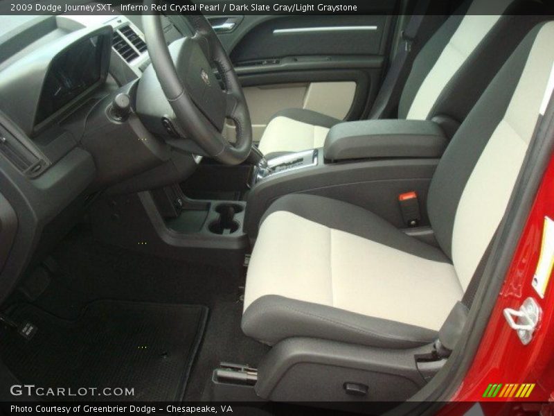 Inferno Red Crystal Pearl / Dark Slate Gray/Light Graystone 2009 Dodge Journey SXT