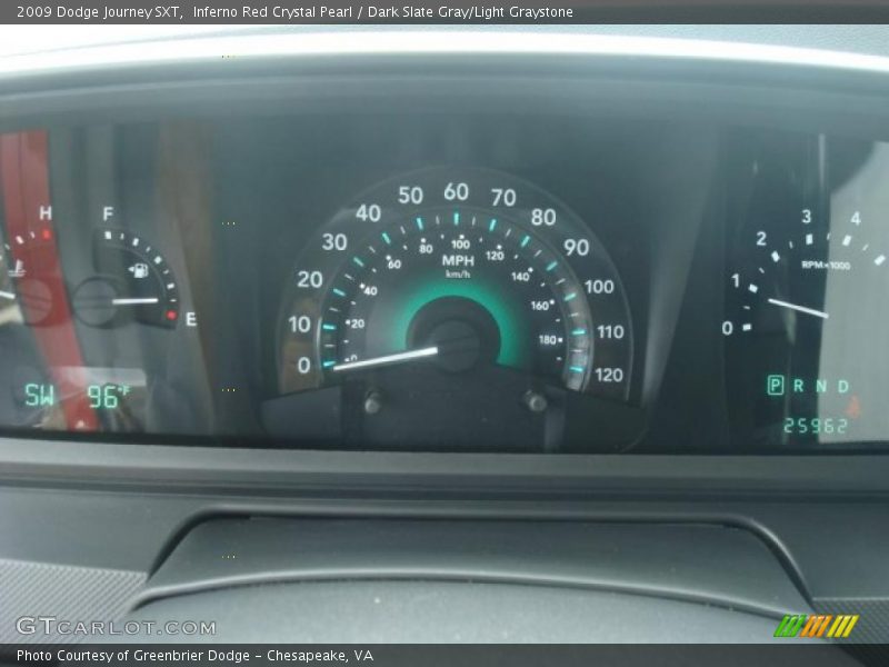 Inferno Red Crystal Pearl / Dark Slate Gray/Light Graystone 2009 Dodge Journey SXT