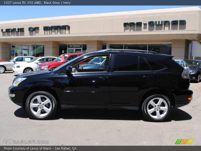 Black Onyx / Ivory 2007 Lexus RX 350 AWD