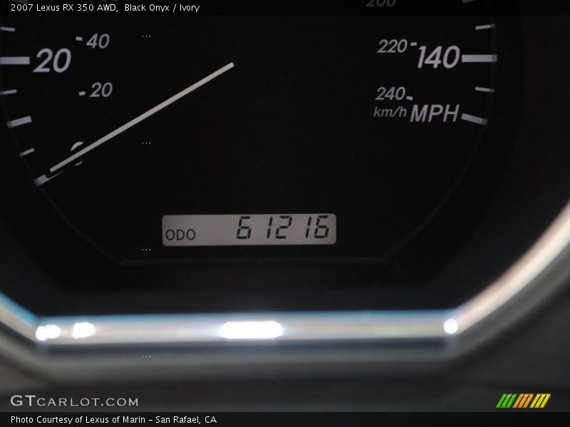 Black Onyx / Ivory 2007 Lexus RX 350 AWD