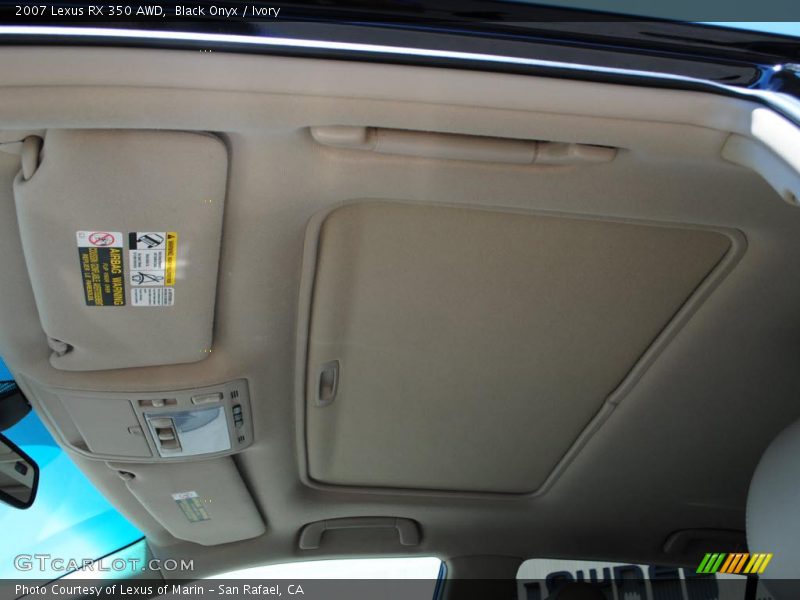 Black Onyx / Ivory 2007 Lexus RX 350 AWD
