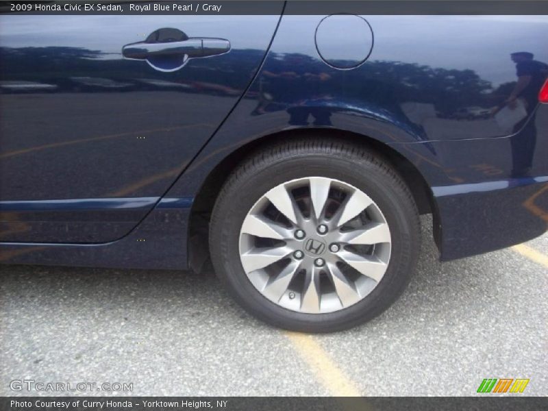 Royal Blue Pearl / Gray 2009 Honda Civic EX Sedan