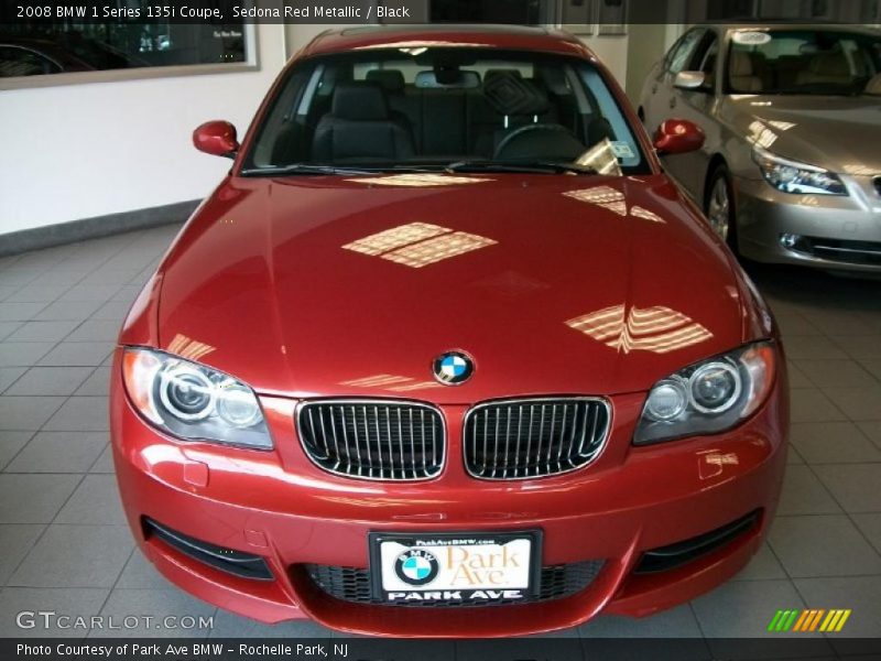 Sedona Red Metallic / Black 2008 BMW 1 Series 135i Coupe