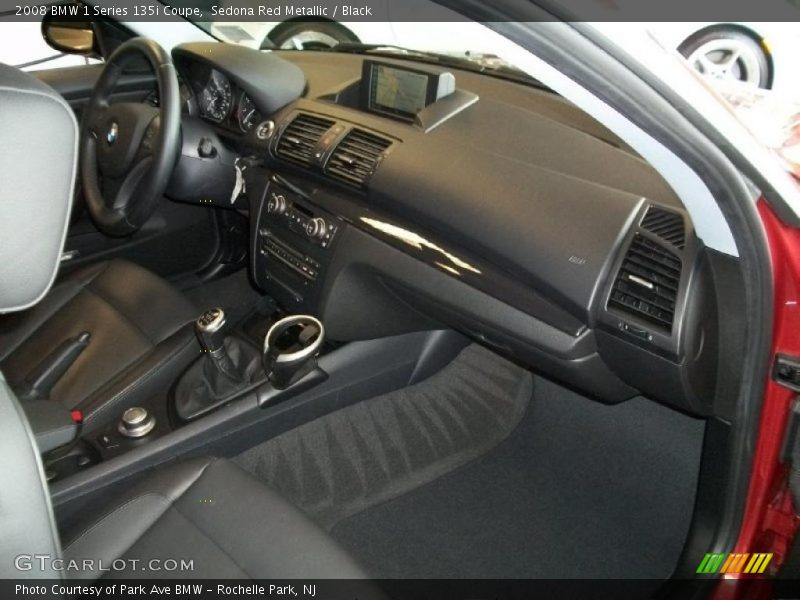 Sedona Red Metallic / Black 2008 BMW 1 Series 135i Coupe