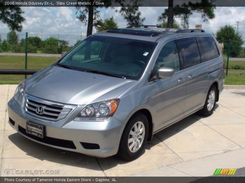 Slate Green Metallic / Olive 2008 Honda Odyssey EX-L