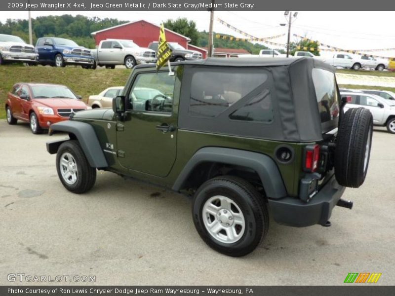 Jeep Green Metallic / Dark Slate Gray/Medium Slate Gray 2009 Jeep Wrangler X 4x4