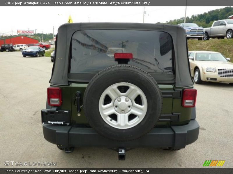 Jeep Green Metallic / Dark Slate Gray/Medium Slate Gray 2009 Jeep Wrangler X 4x4