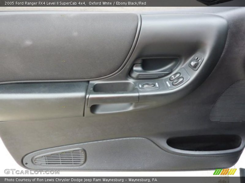 Oxford White / Ebony Black/Red 2005 Ford Ranger FX4 Level II SuperCab 4x4