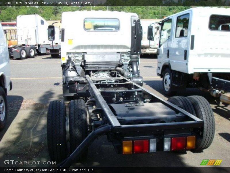 White / Gray 2007 Isuzu N Series Truck NPR 4500