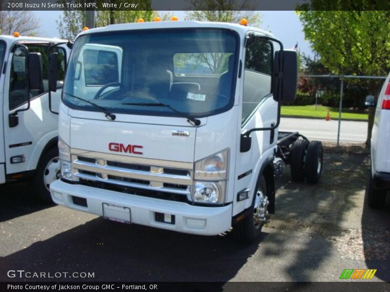 White / Gray 2008 Isuzu N Series Truck NPR