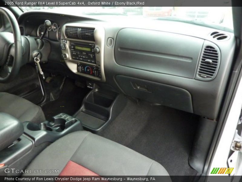 Oxford White / Ebony Black/Red 2005 Ford Ranger FX4 Level II SuperCab 4x4
