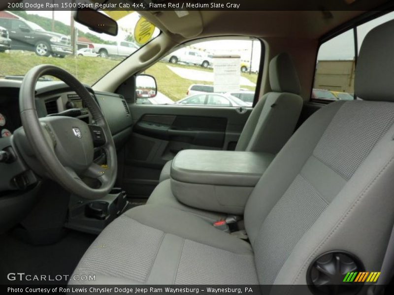 Flame Red / Medium Slate Gray 2008 Dodge Ram 1500 Sport Regular Cab 4x4