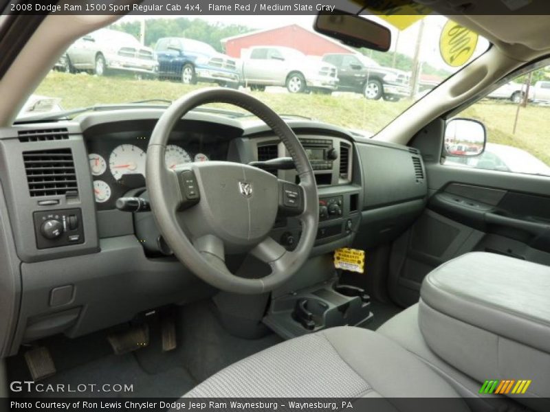 Flame Red / Medium Slate Gray 2008 Dodge Ram 1500 Sport Regular Cab 4x4