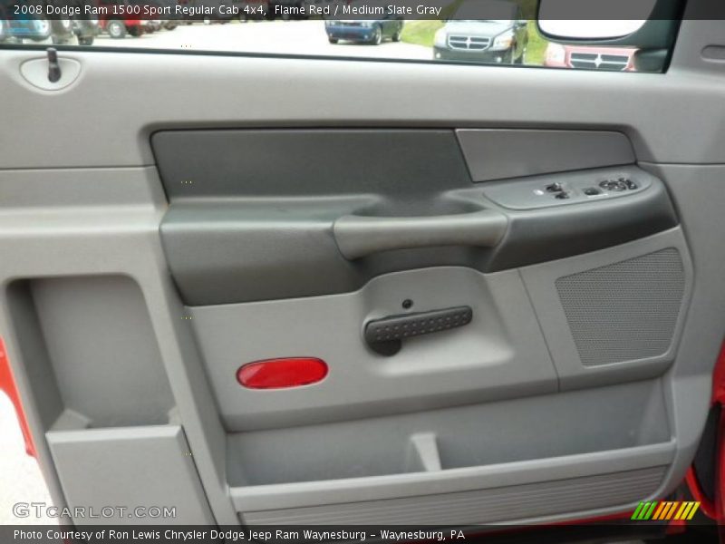 Flame Red / Medium Slate Gray 2008 Dodge Ram 1500 Sport Regular Cab 4x4