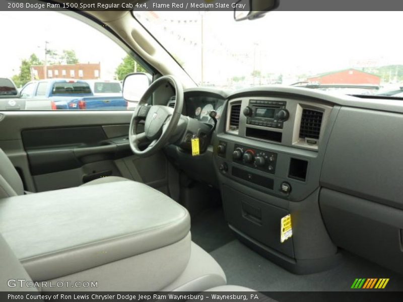 Flame Red / Medium Slate Gray 2008 Dodge Ram 1500 Sport Regular Cab 4x4