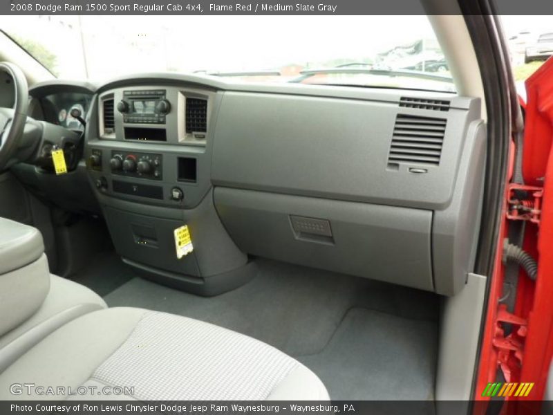 Flame Red / Medium Slate Gray 2008 Dodge Ram 1500 Sport Regular Cab 4x4