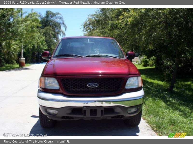 Toreador Red Metallic / Medium Graphite Grey 2003 Ford F150 Lariat SuperCab 4x4