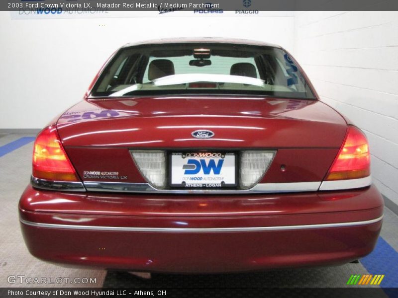 Matador Red Metallic / Medium Parchment 2003 Ford Crown Victoria LX