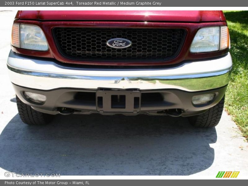 Toreador Red Metallic / Medium Graphite Grey 2003 Ford F150 Lariat SuperCab 4x4