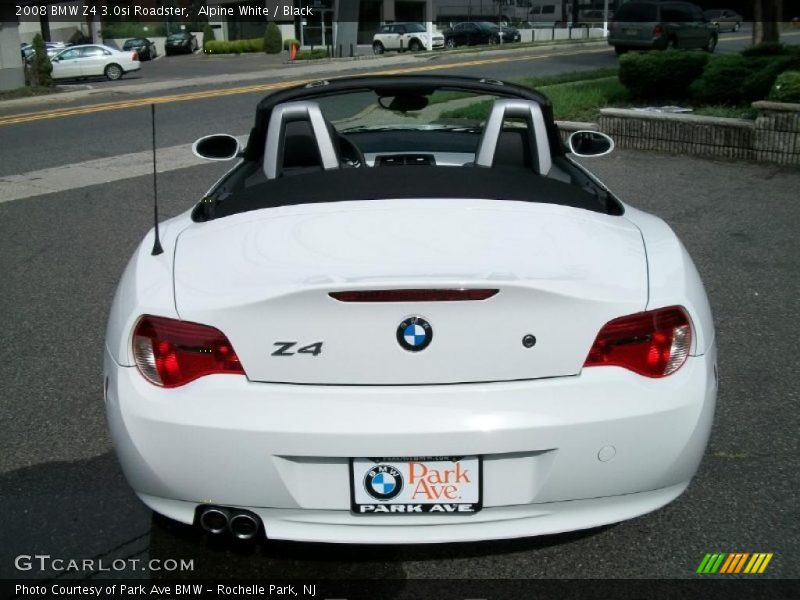 Alpine White / Black 2008 BMW Z4 3.0si Roadster