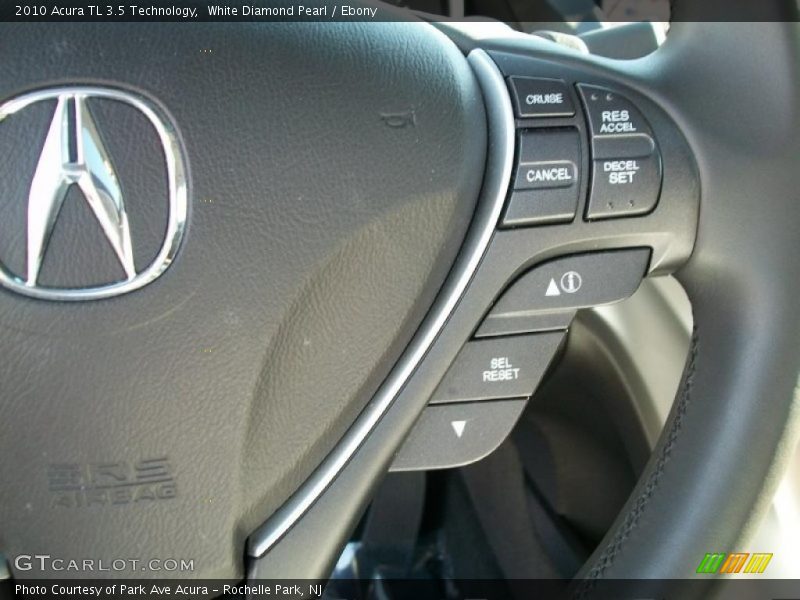 White Diamond Pearl / Ebony 2010 Acura TL 3.5 Technology