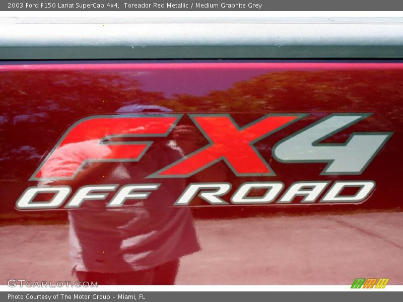 Toreador Red Metallic / Medium Graphite Grey 2003 Ford F150 Lariat SuperCab 4x4