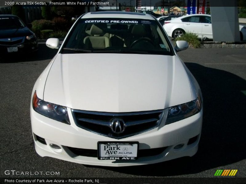 Premium White Pearl / Parchment 2008 Acura TSX Sedan