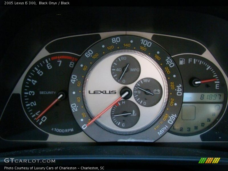 Black Onyx / Black 2005 Lexus IS 300