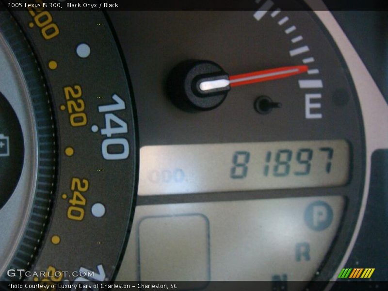 Black Onyx / Black 2005 Lexus IS 300