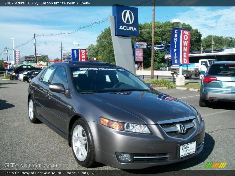 Carbon Bronze Pearl / Ebony 2007 Acura TL 3.2