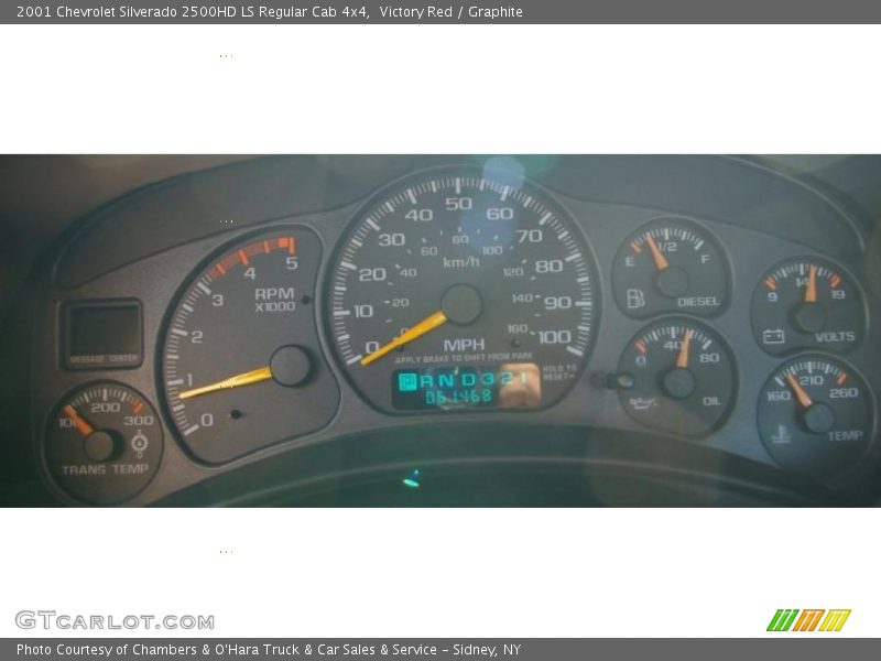 Victory Red / Graphite 2001 Chevrolet Silverado 2500HD LS Regular Cab 4x4
