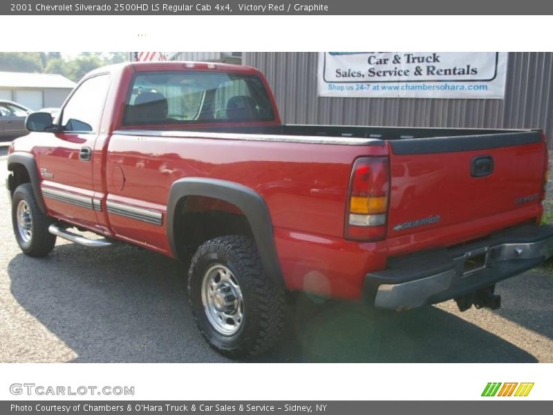 Victory Red / Graphite 2001 Chevrolet Silverado 2500HD LS Regular Cab 4x4