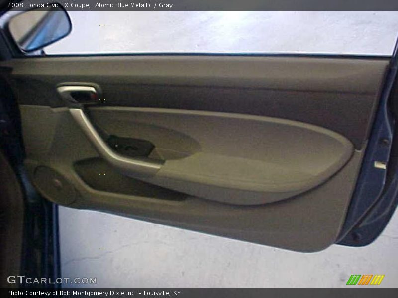 Atomic Blue Metallic / Gray 2008 Honda Civic EX Coupe