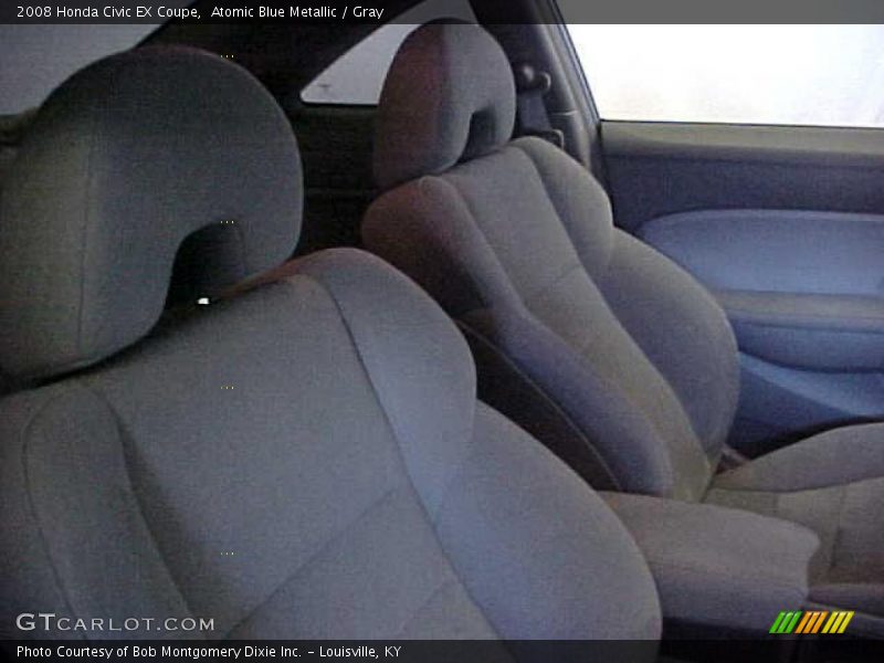 Atomic Blue Metallic / Gray 2008 Honda Civic EX Coupe