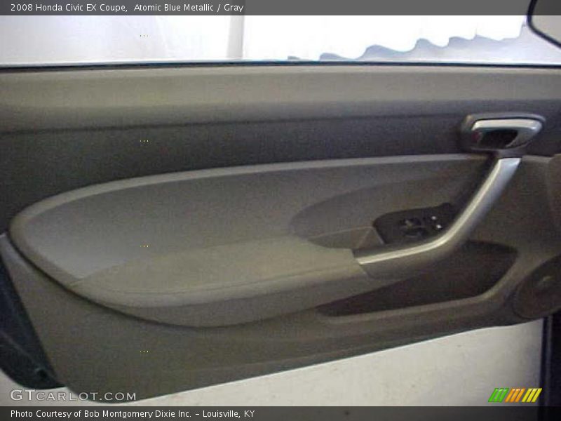 Atomic Blue Metallic / Gray 2008 Honda Civic EX Coupe