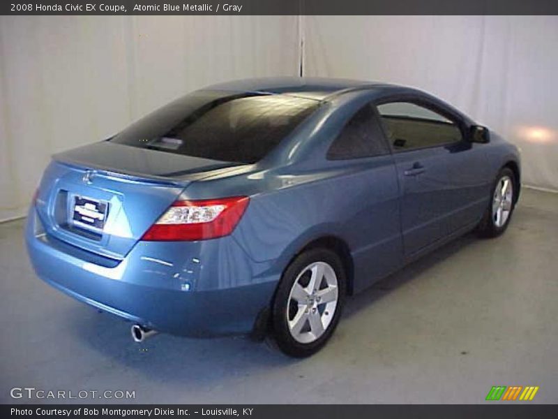 Atomic Blue Metallic / Gray 2008 Honda Civic EX Coupe