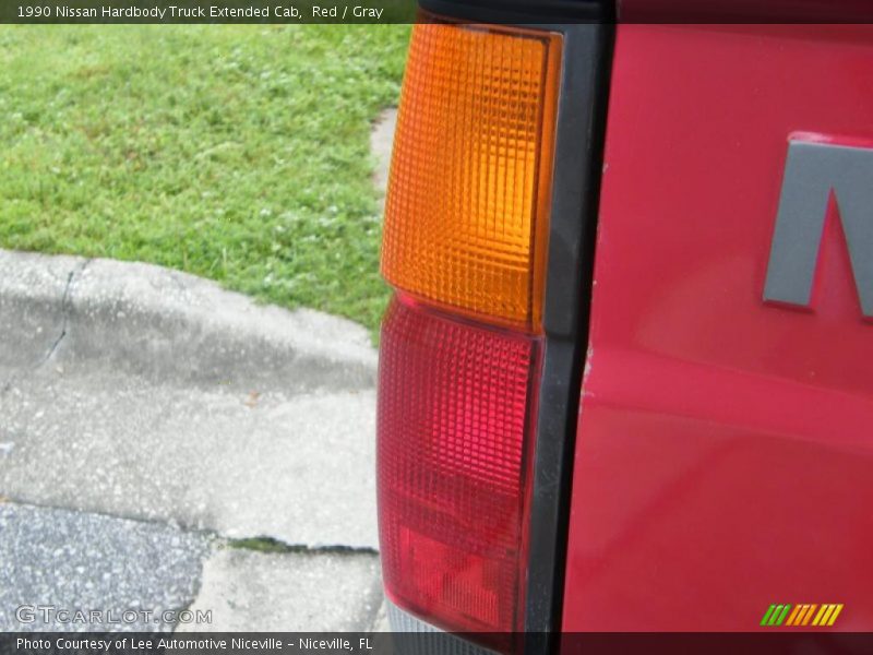Red / Gray 1990 Nissan Hardbody Truck Extended Cab