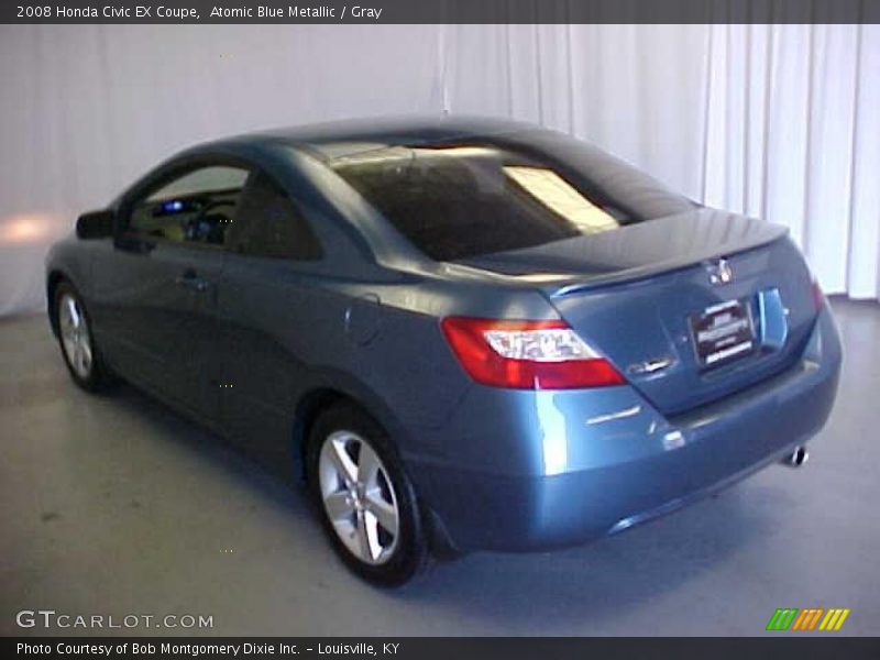 Atomic Blue Metallic / Gray 2008 Honda Civic EX Coupe