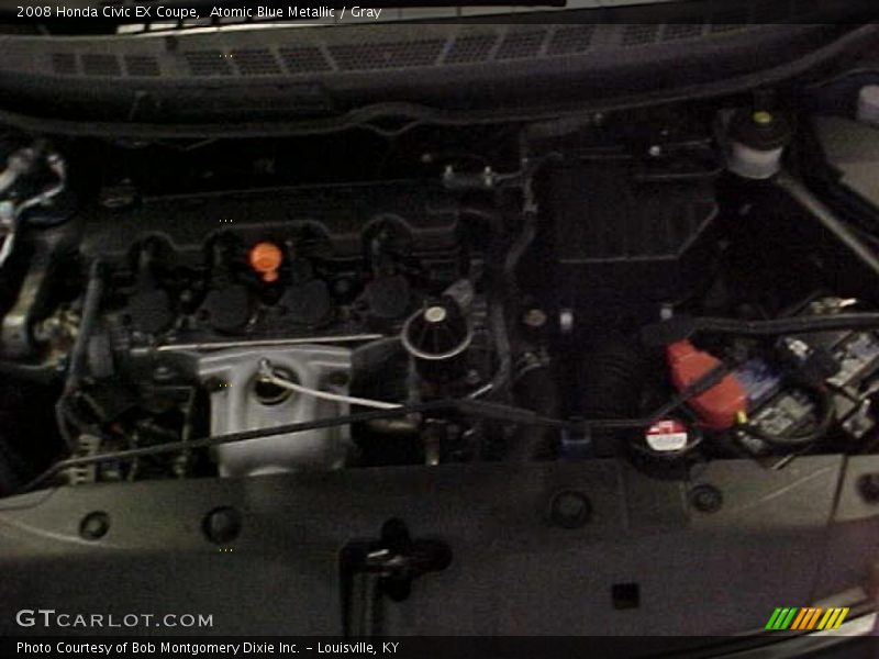 Atomic Blue Metallic / Gray 2008 Honda Civic EX Coupe