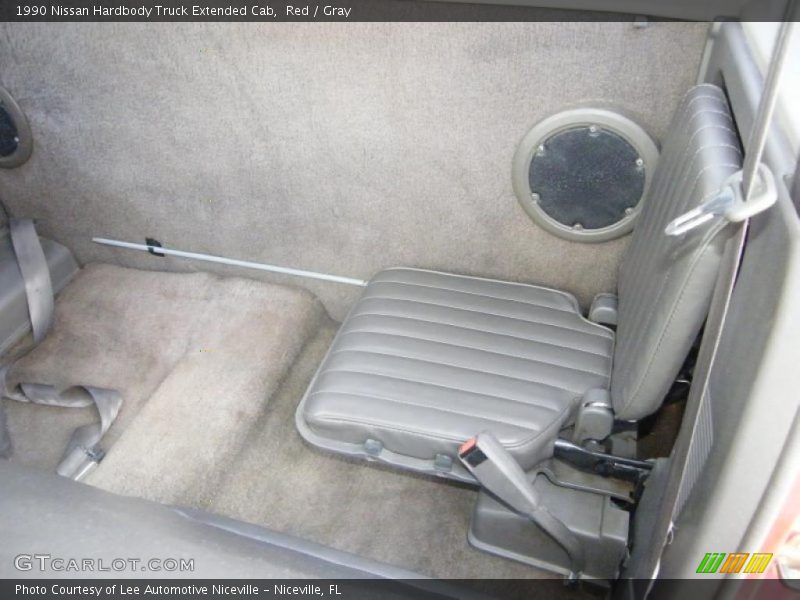 Red / Gray 1990 Nissan Hardbody Truck Extended Cab